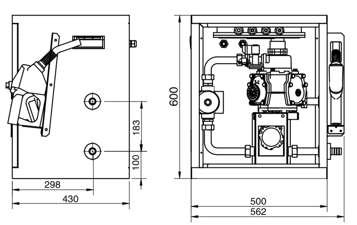 mini petrol pump machine