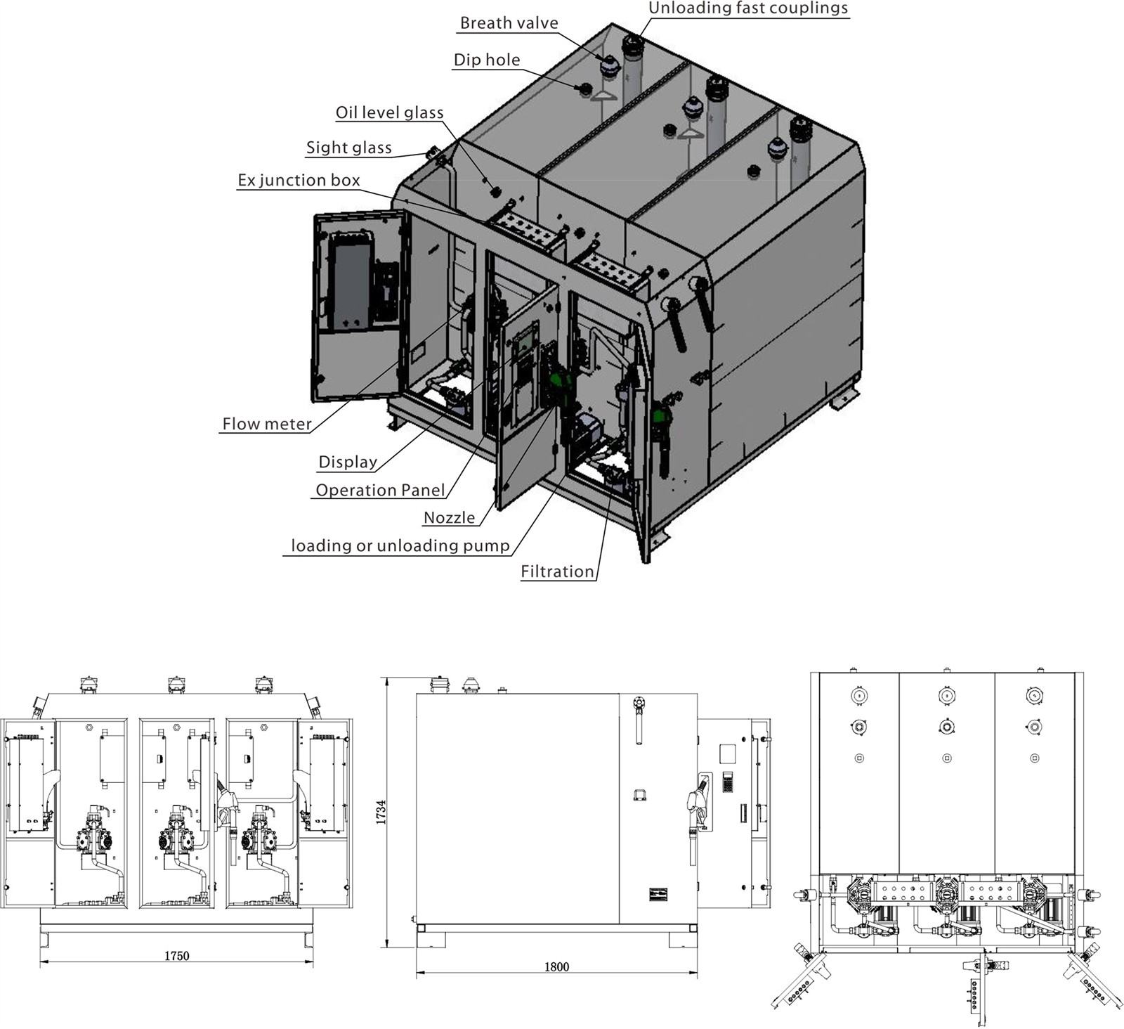 Solar Mini Gas Station Solar Mini Gas Station